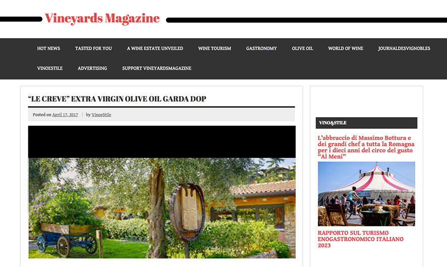 articolo udine today le creve garda dop paolo forelli